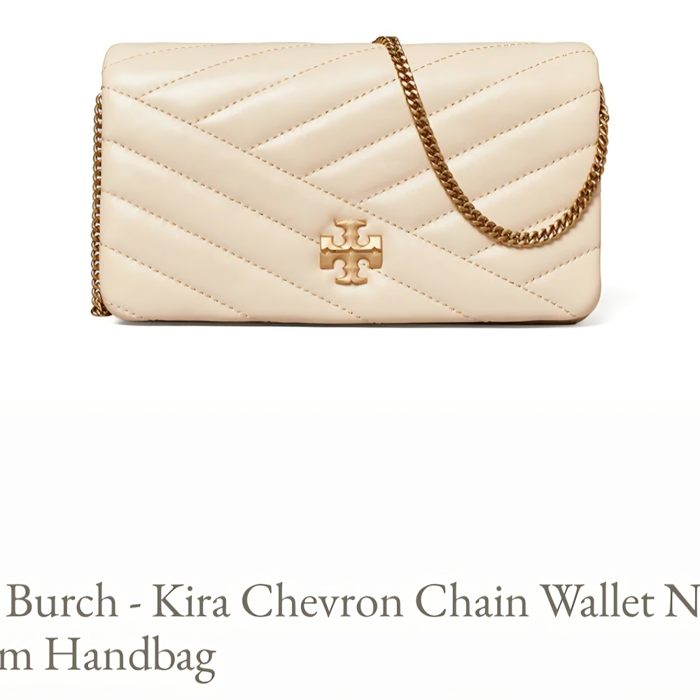 NWOT Tory Burch Kira Chevron Chain Wallet Handbag